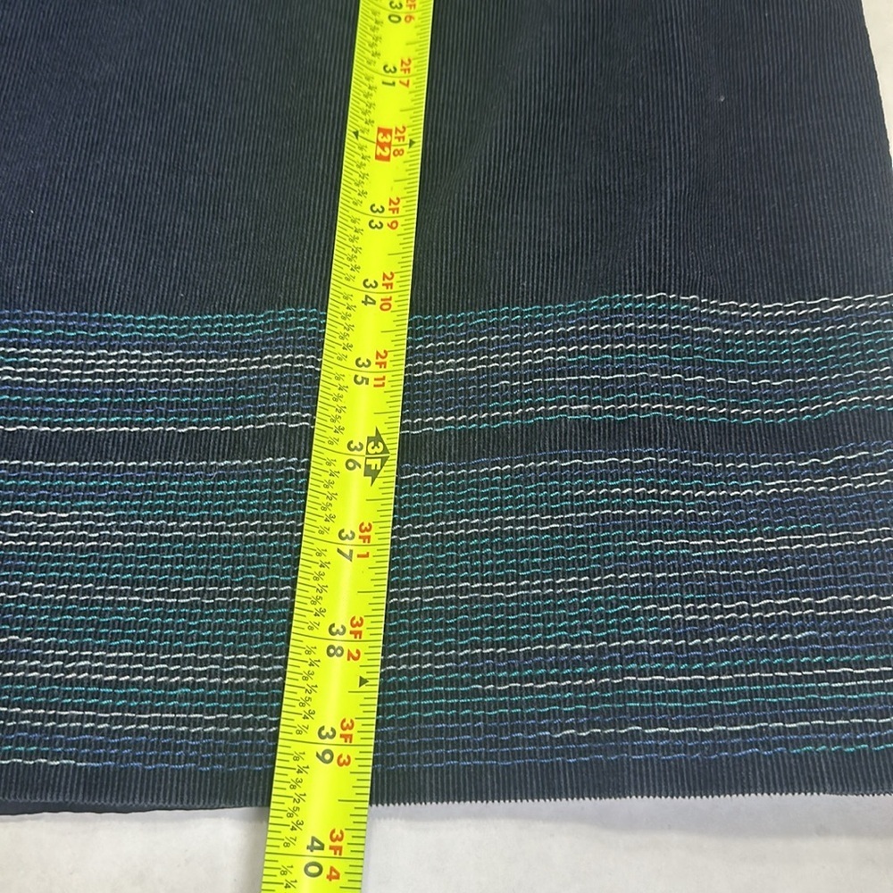 Boden Women’s Size 18L Navy Blue 3/4 Sleeve Midi Corduroy Dress - Picture 13 of 14